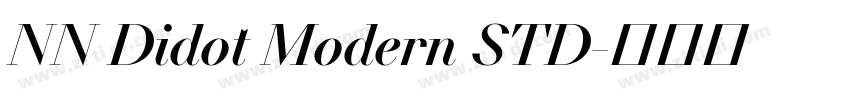 NN Didot Modern STD字体转换